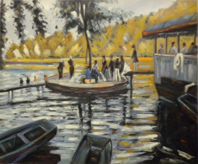 store falso d'autore La Grenouillere di Pierre-Auguste Renoir